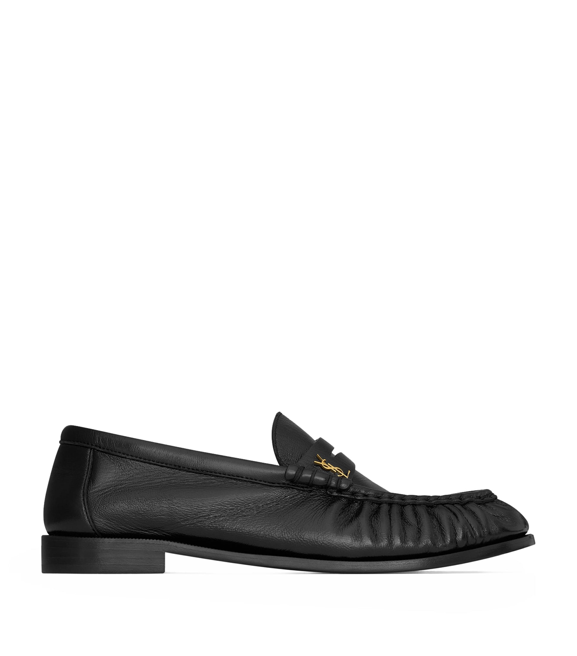 Saint Laurent Black Leather Le Loafers