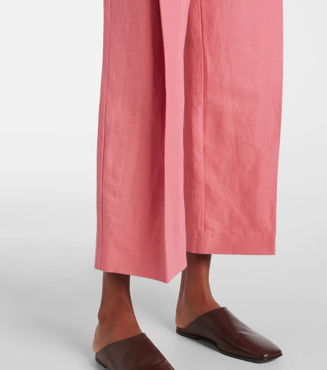 Tove - Santu linen and cotton-blend culottes