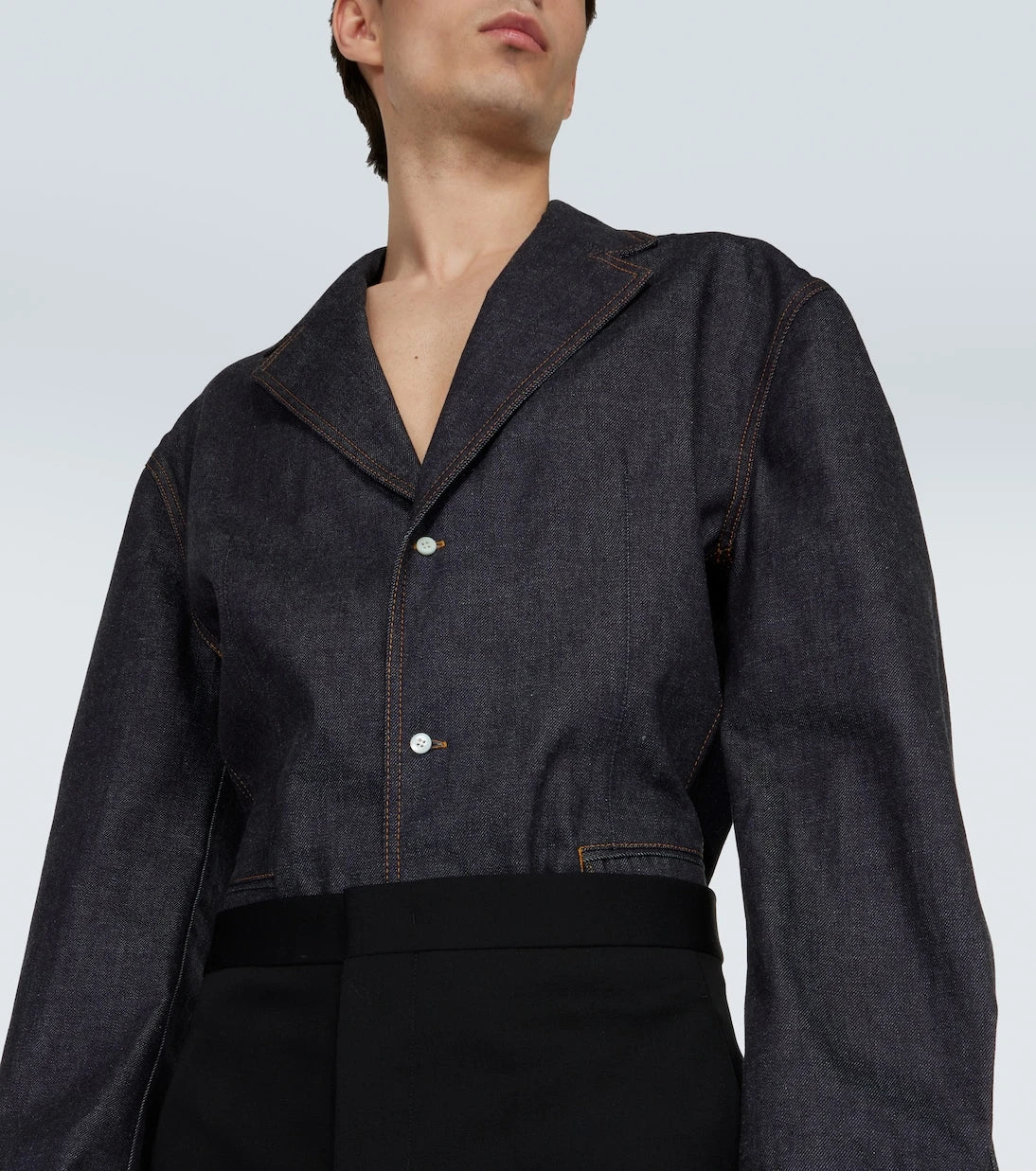 Prada - Single-breasted denim jacket