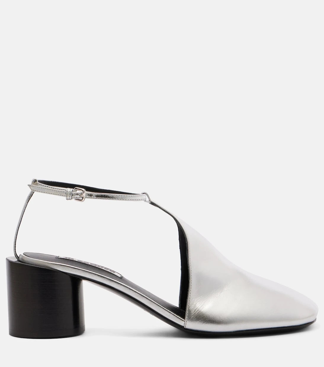 Jil Sander - Metallic leather pumps
