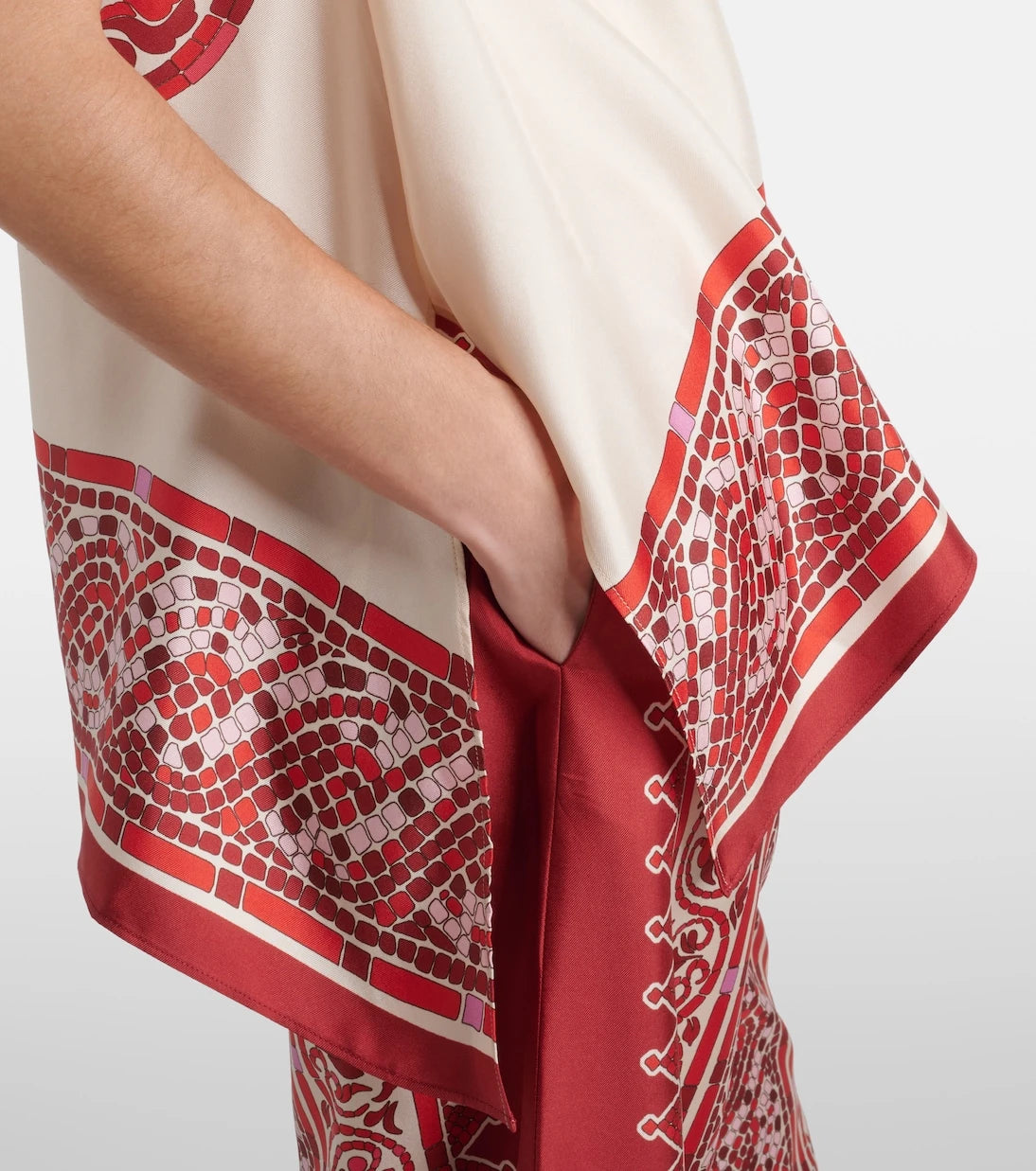 La DoubleJ - San Carlo printed silk twill top