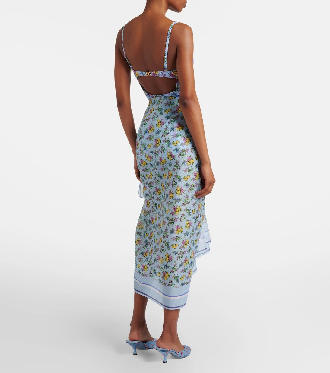Dolce&Gabbana - Floral cotton beach cover-up