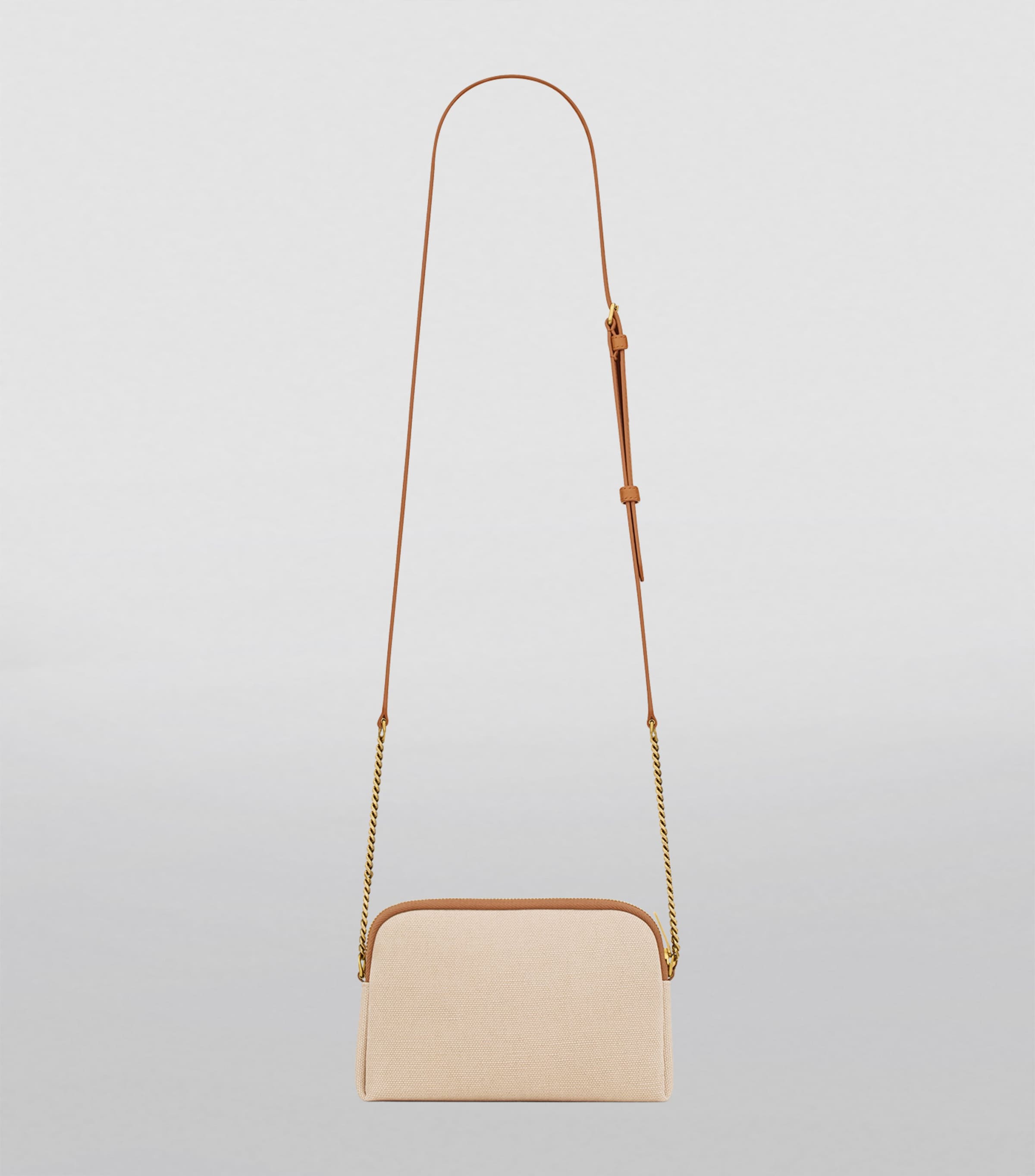 Saint Laurent Nude Mini Woven Gaby Cross-Body Bag