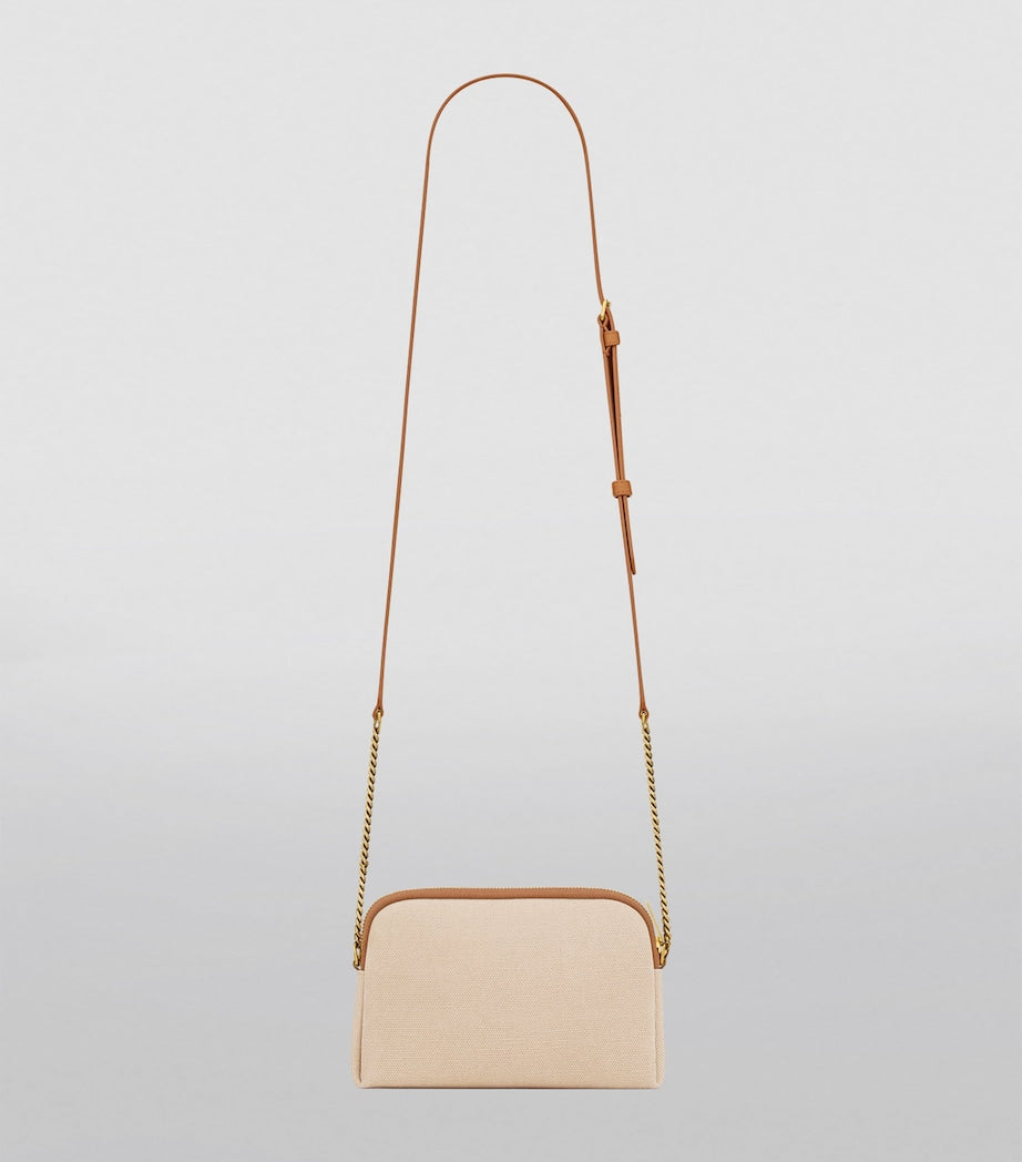 Saint Laurent Nude Mini Woven Gaby Cross-Body Bag