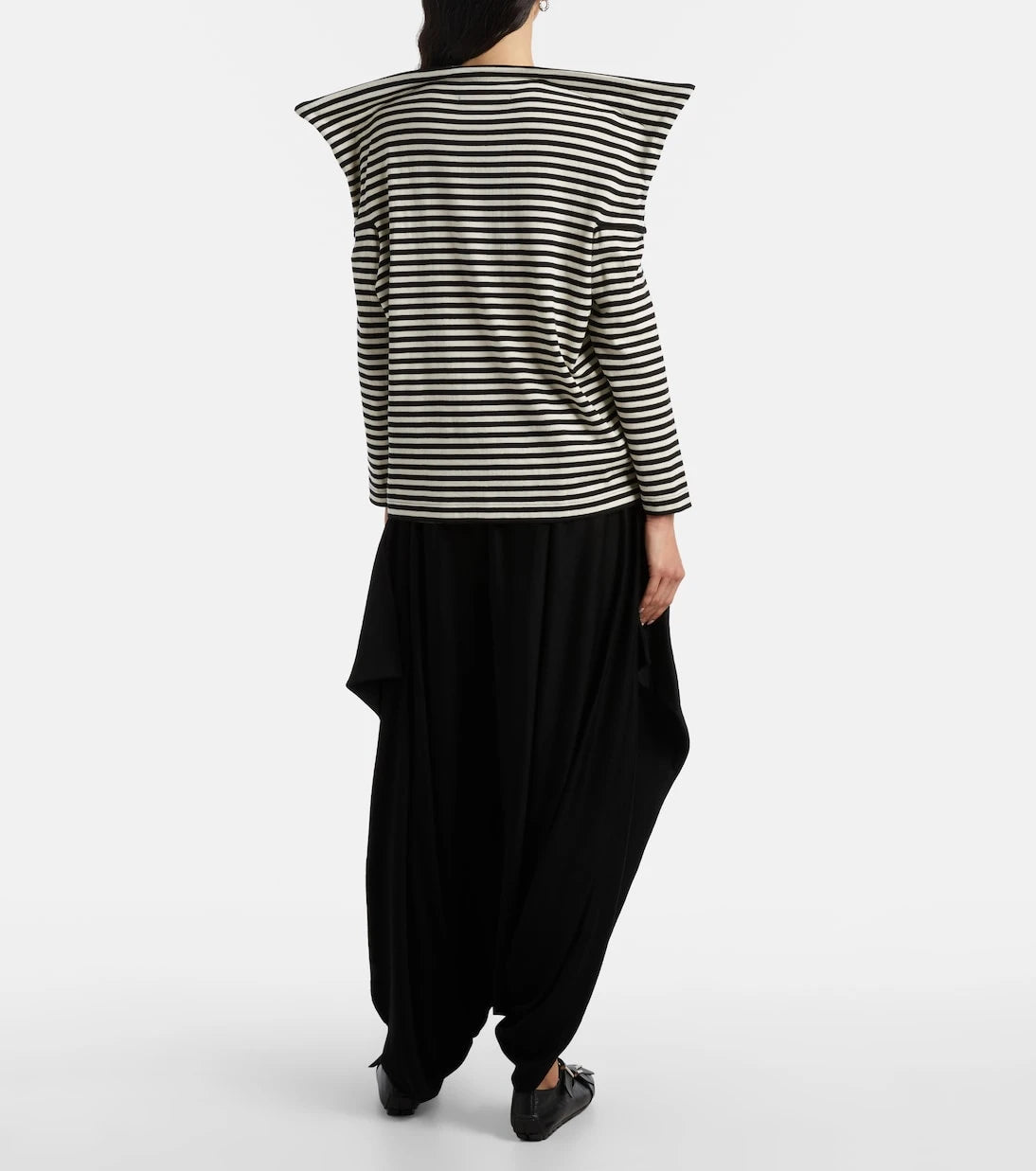 Junya Watanabe - Yüksek bel yün havuç pantolon