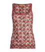 Missoni Red Swirl Zigzag Tank Top