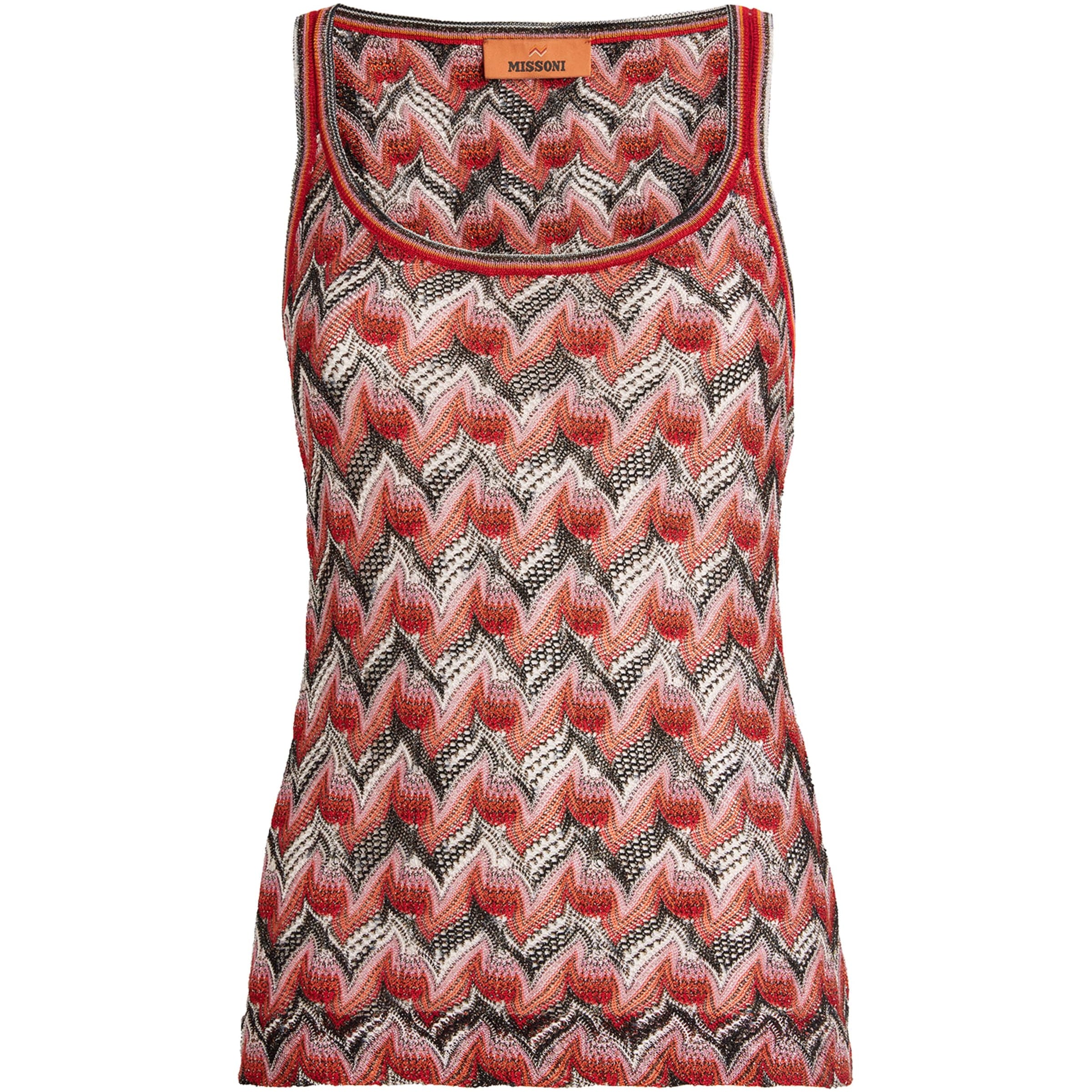 Missoni Red Swirl Zigzag Tank Top