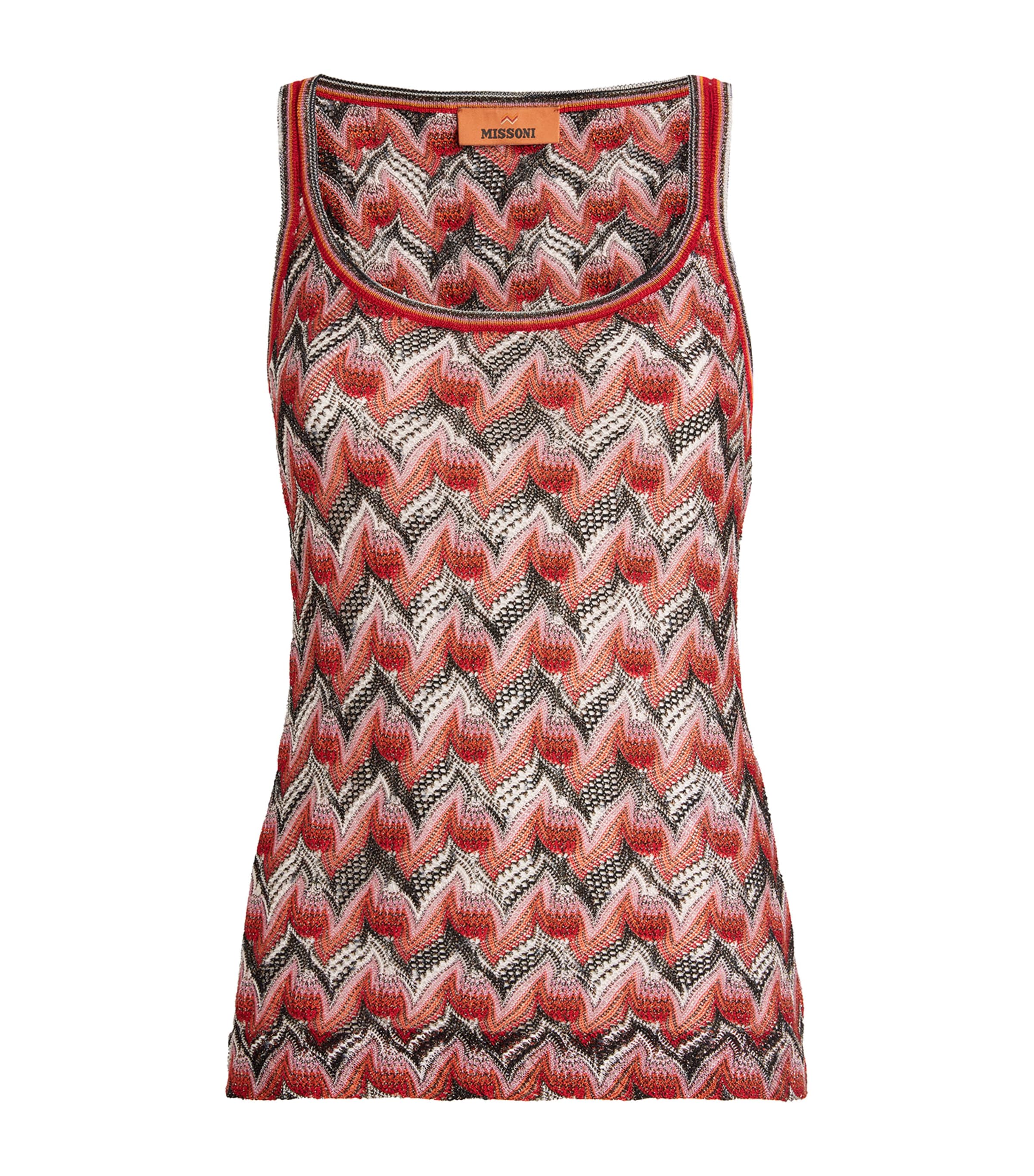 Missoni Red Swirl Zigzag Tank Top