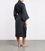 Navy Silk Sabine Long Robe