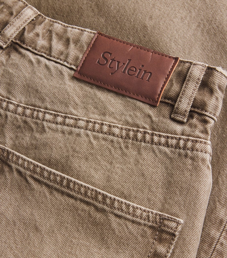 Stylein Brown Kayne Wide-Leg Jeans