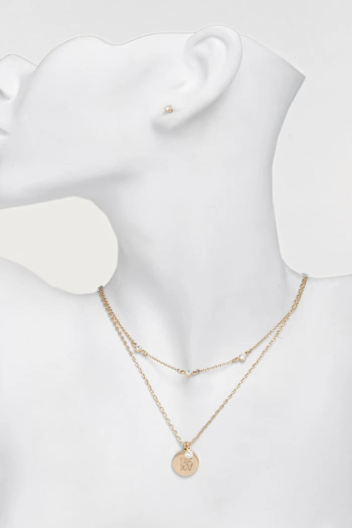 DKNY metal kadın kolye ve küpeler
