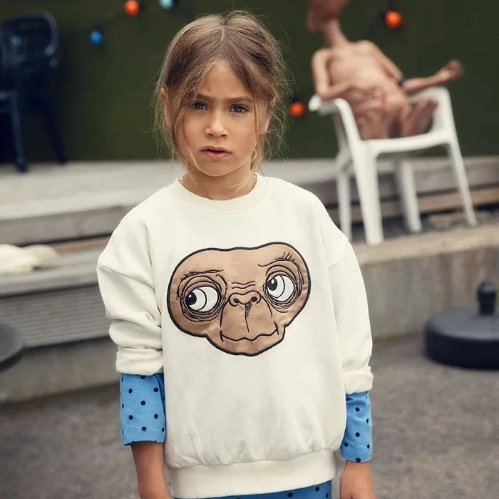 Детски памучен суичър Mini Rodini E.T.