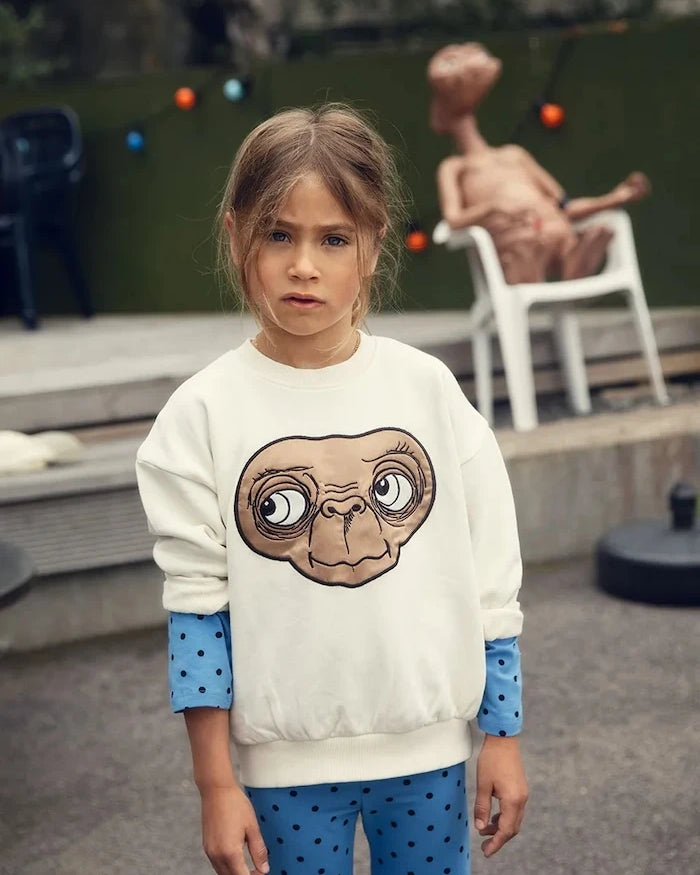 Детски памучен суичър Mini Rodini E.T.