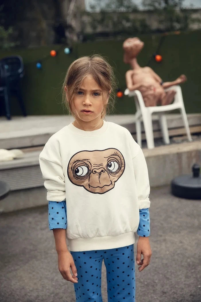 Детски памучен суичър Mini Rodini E.T.