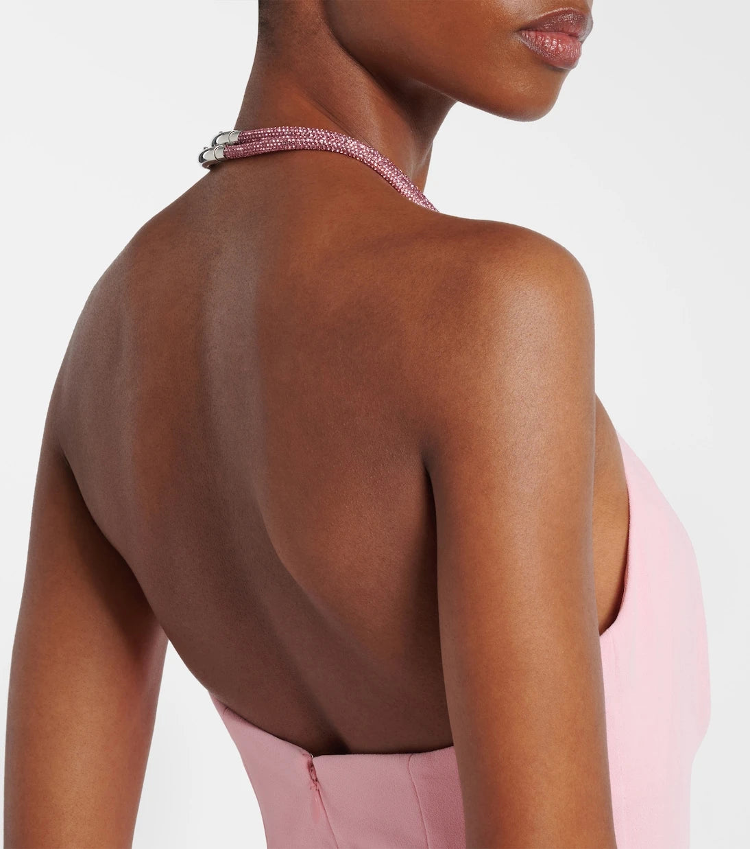 Solace London - Riva embellished halterneck gown