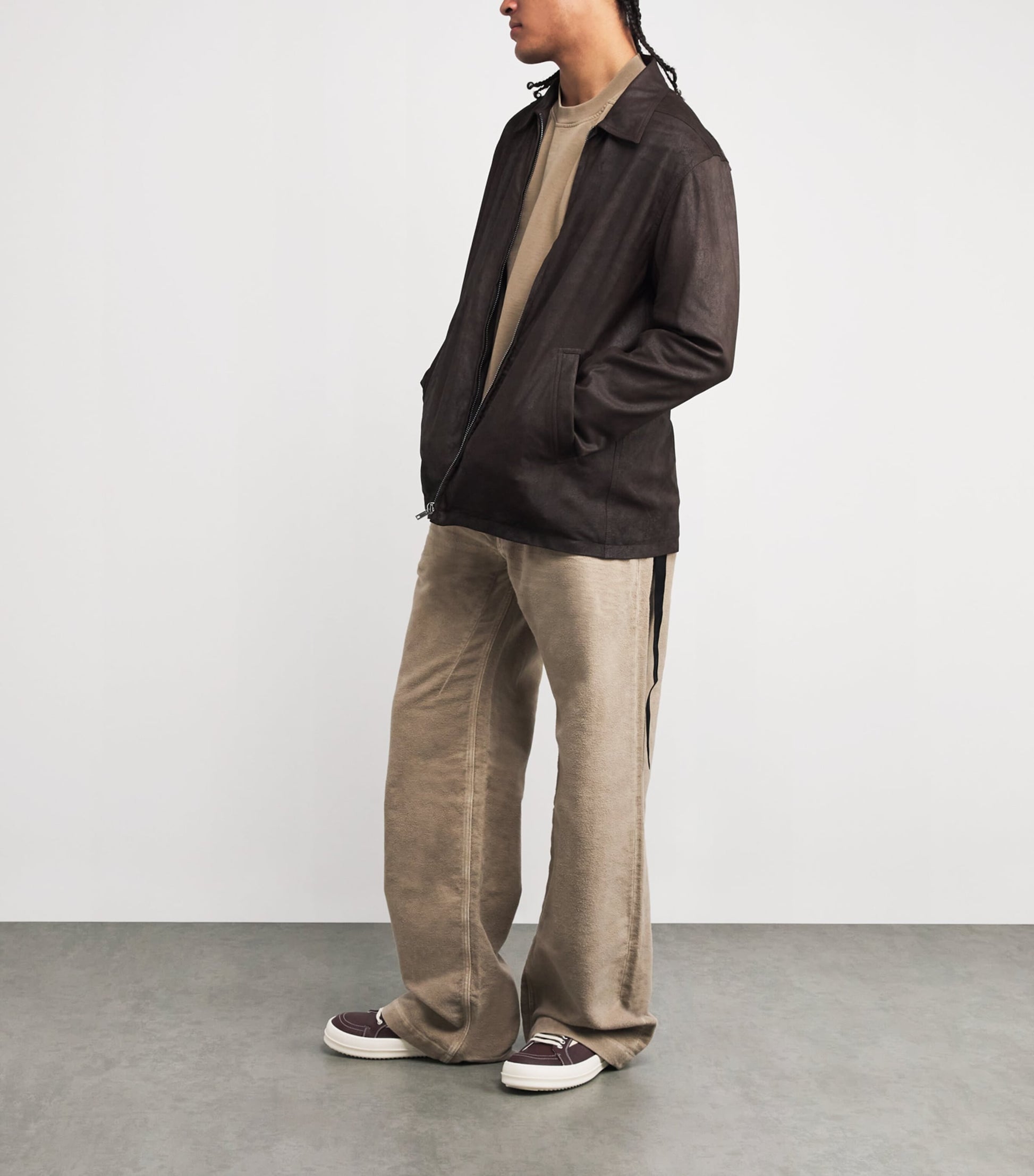 DRKSHDW Waxed Canvas Vintage Low-Top Sneakers