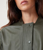 Green Leather Sofi Bomber Jacket