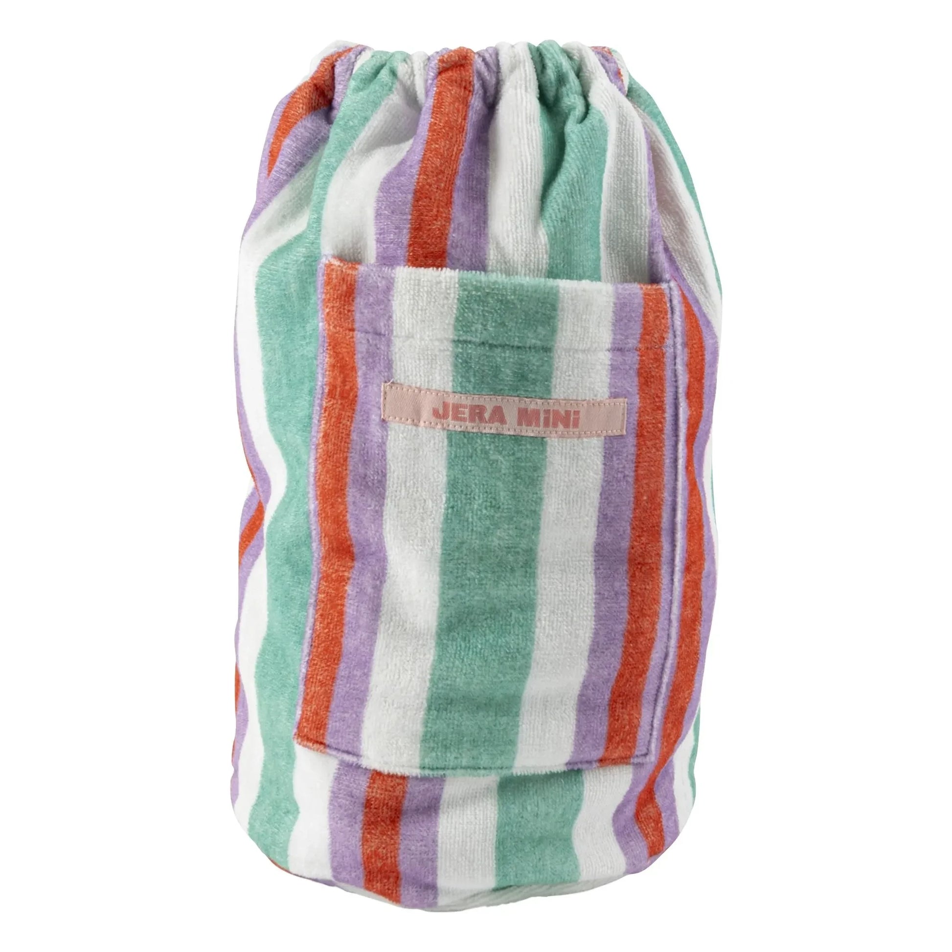 Jera Mini - Striped Terry Pocket Backpack
