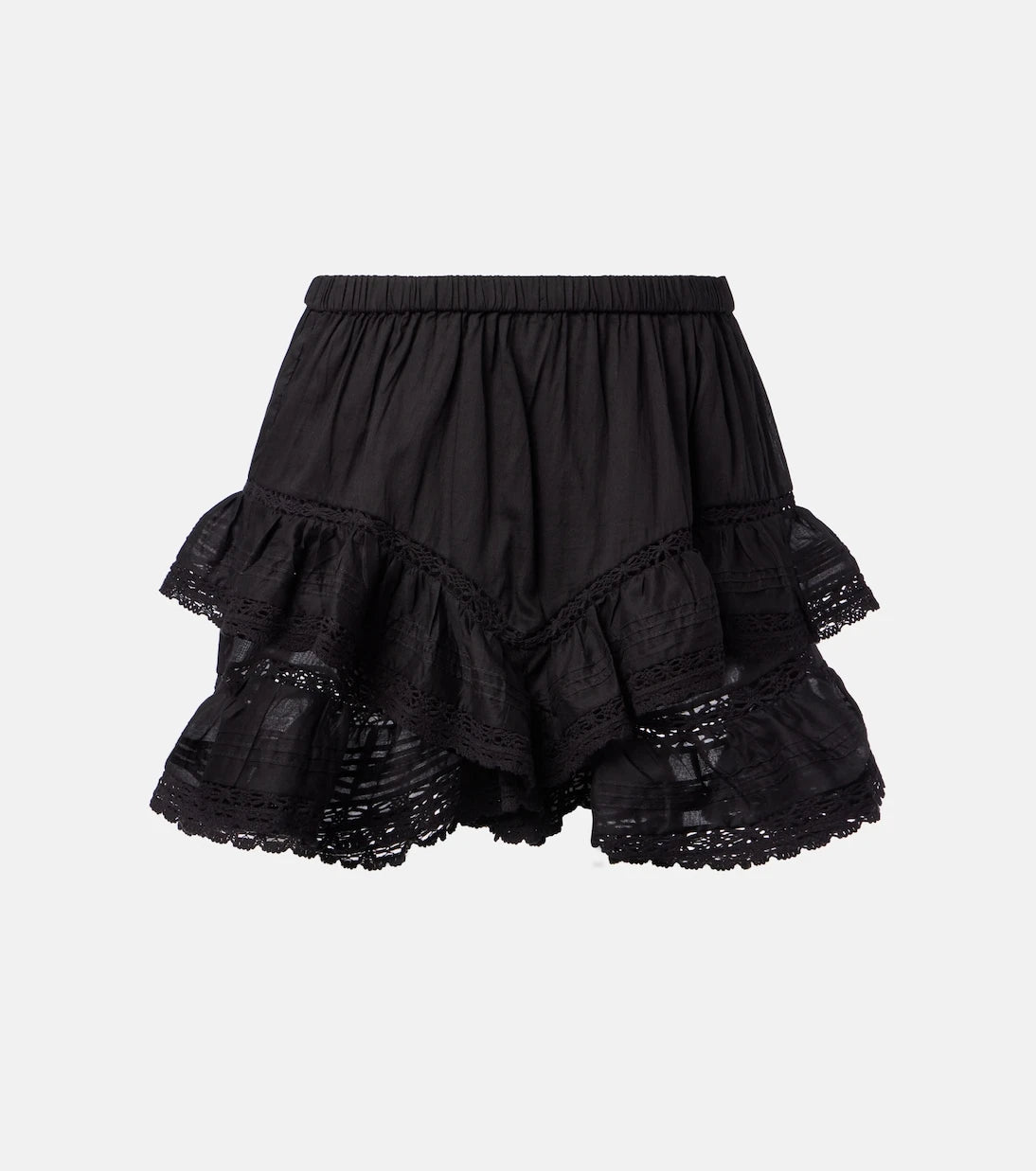 Marant Etoile - Geana ruffled cotton shorts