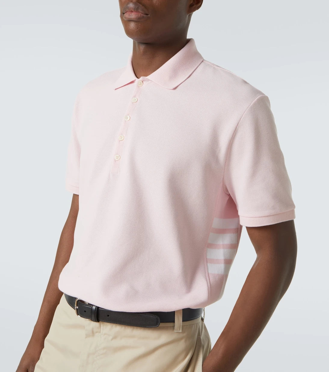 Thom Browne - 4-Bar cotton polo shirt