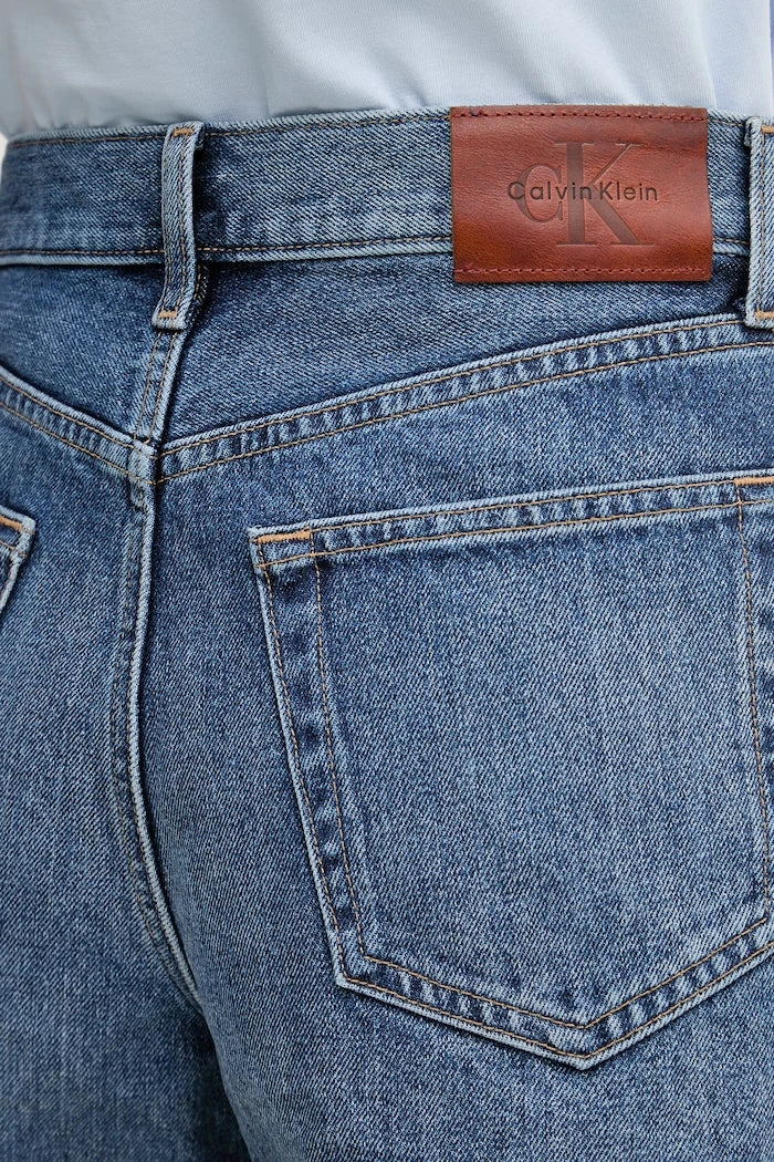 Calvin Klein Jeans Къс панталон дамски деним