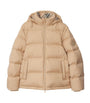 Beige Detachable-Sleeve Puffer Jacket