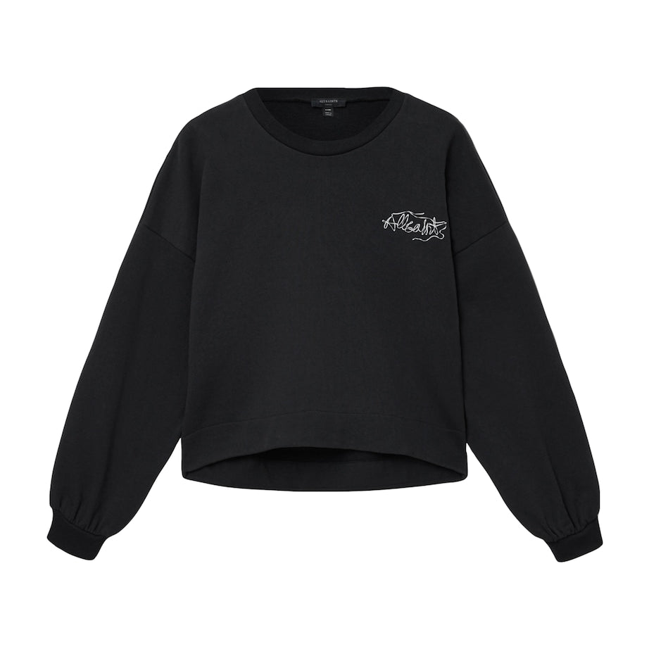 AllSaints Black Reel Print Lila Sweatshirt