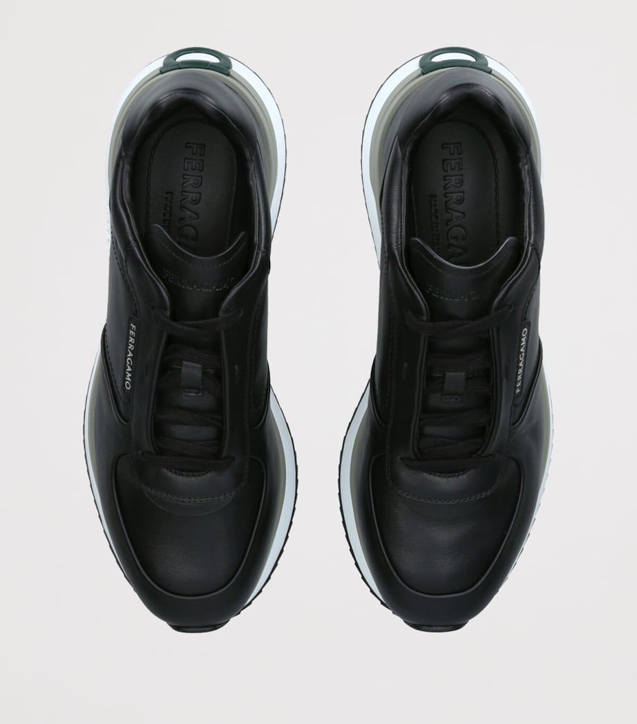 Salvatore Ferragamo Leather Low-Top Sneakers