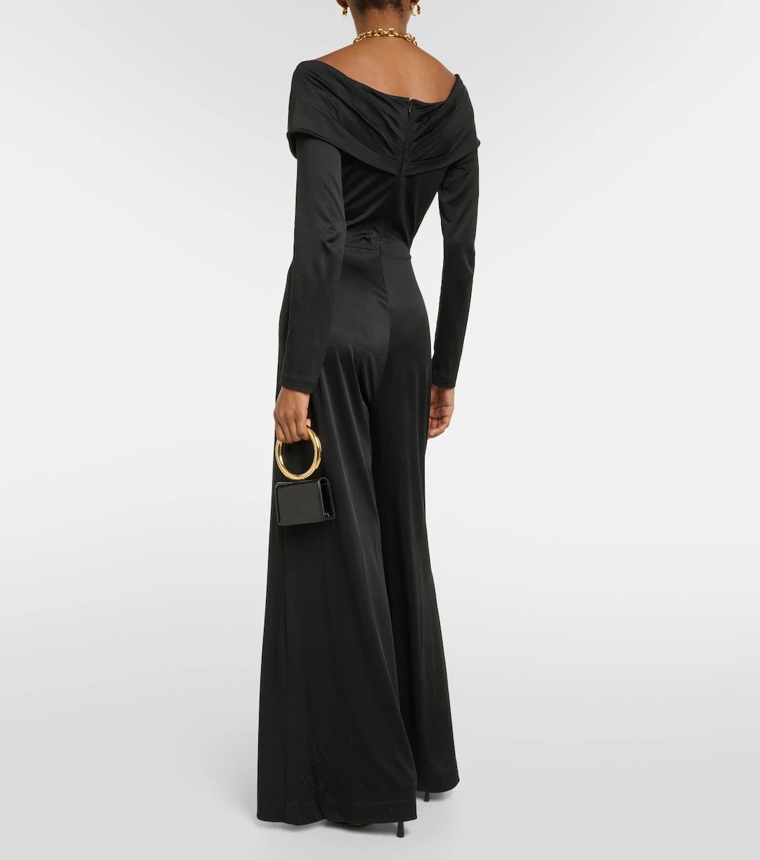Diane von Furstenberg - Lucien jersey off-shoulder jumpsuit
