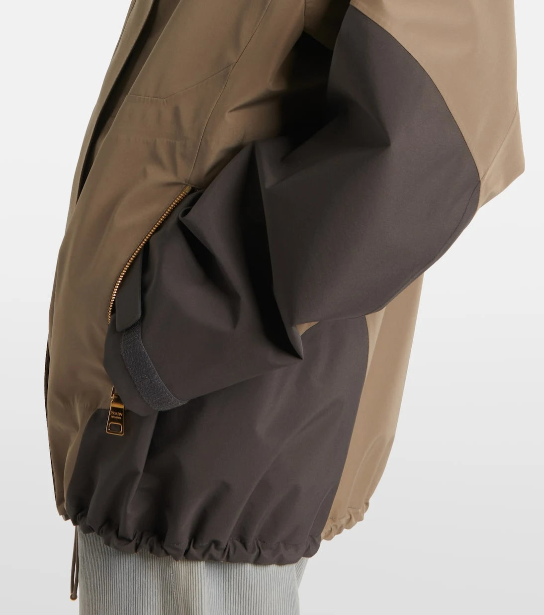 Prada - Colorblocked oversized jacket