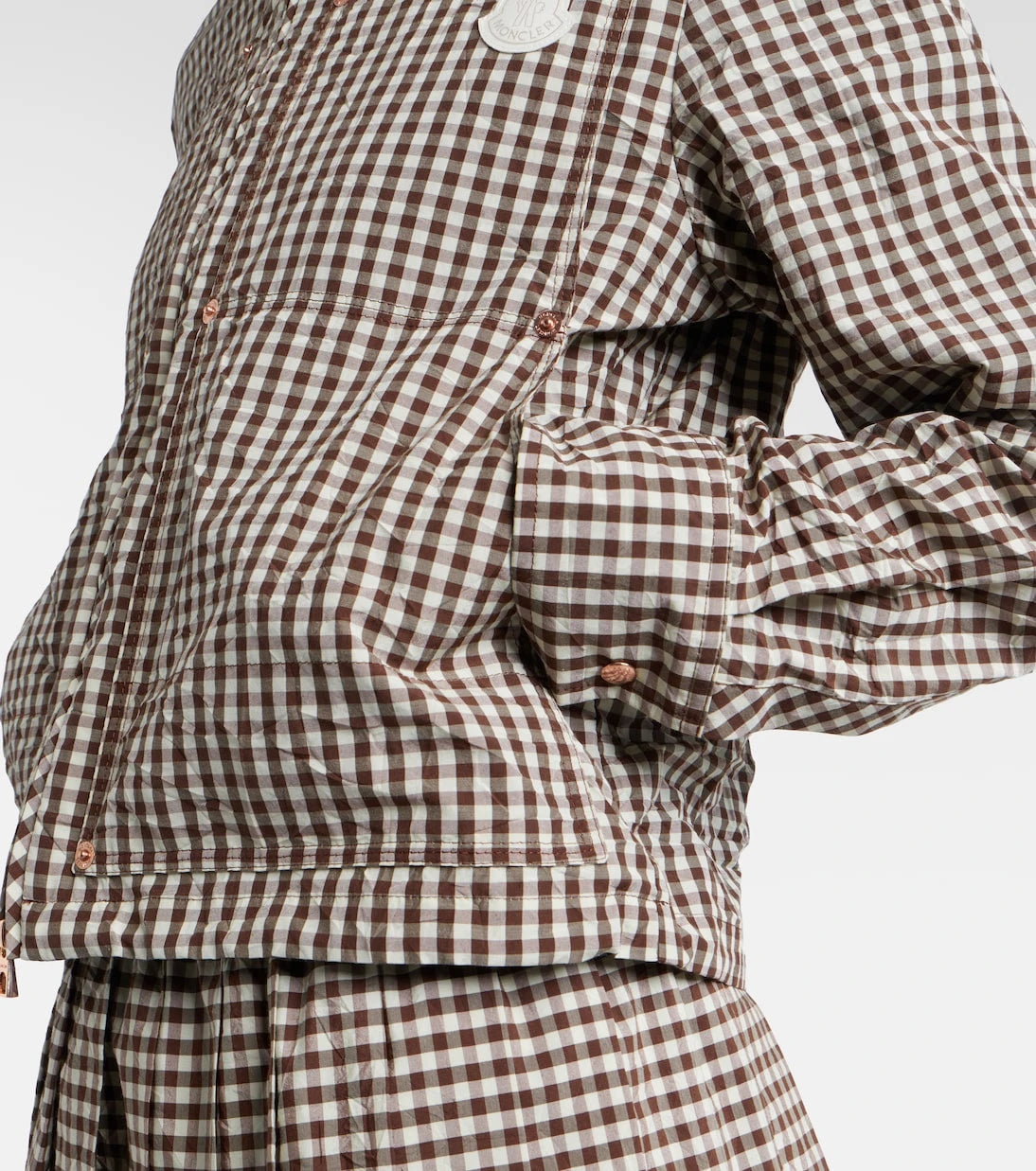 Moncler - Checked cotton-blend jacket