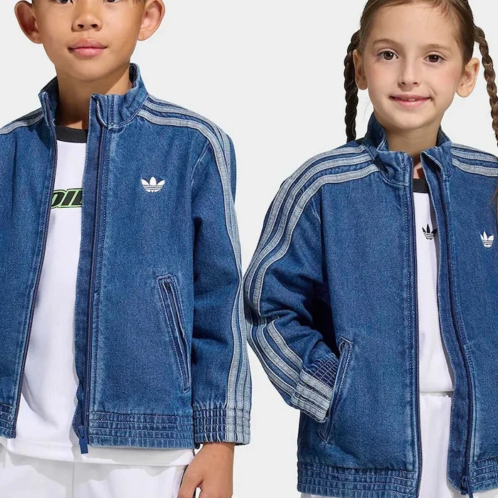 Детско дънково яке adidas Originals