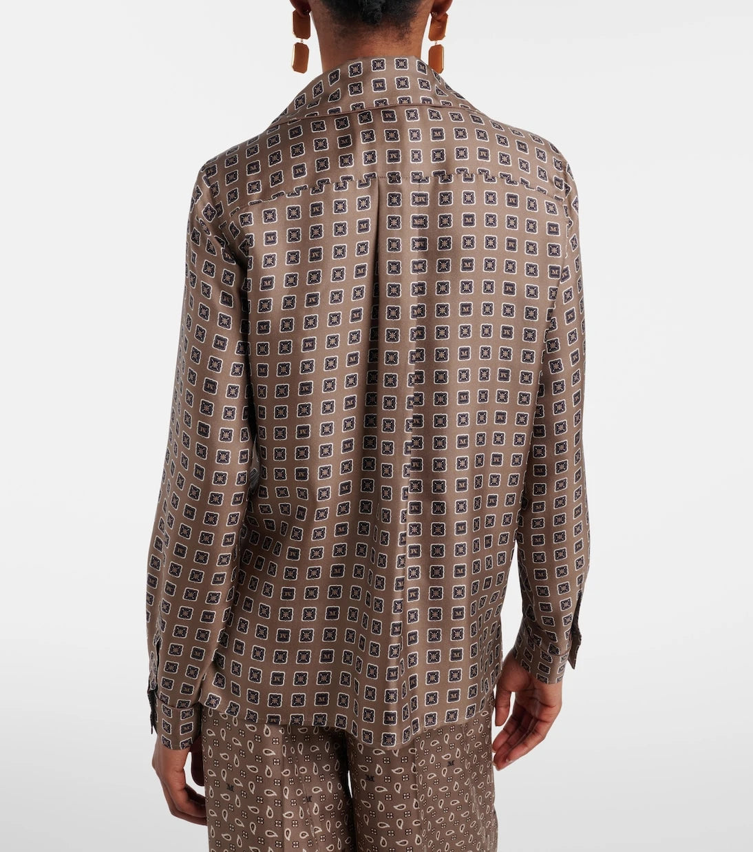 Max Mara - Disco printed silk twill shirt