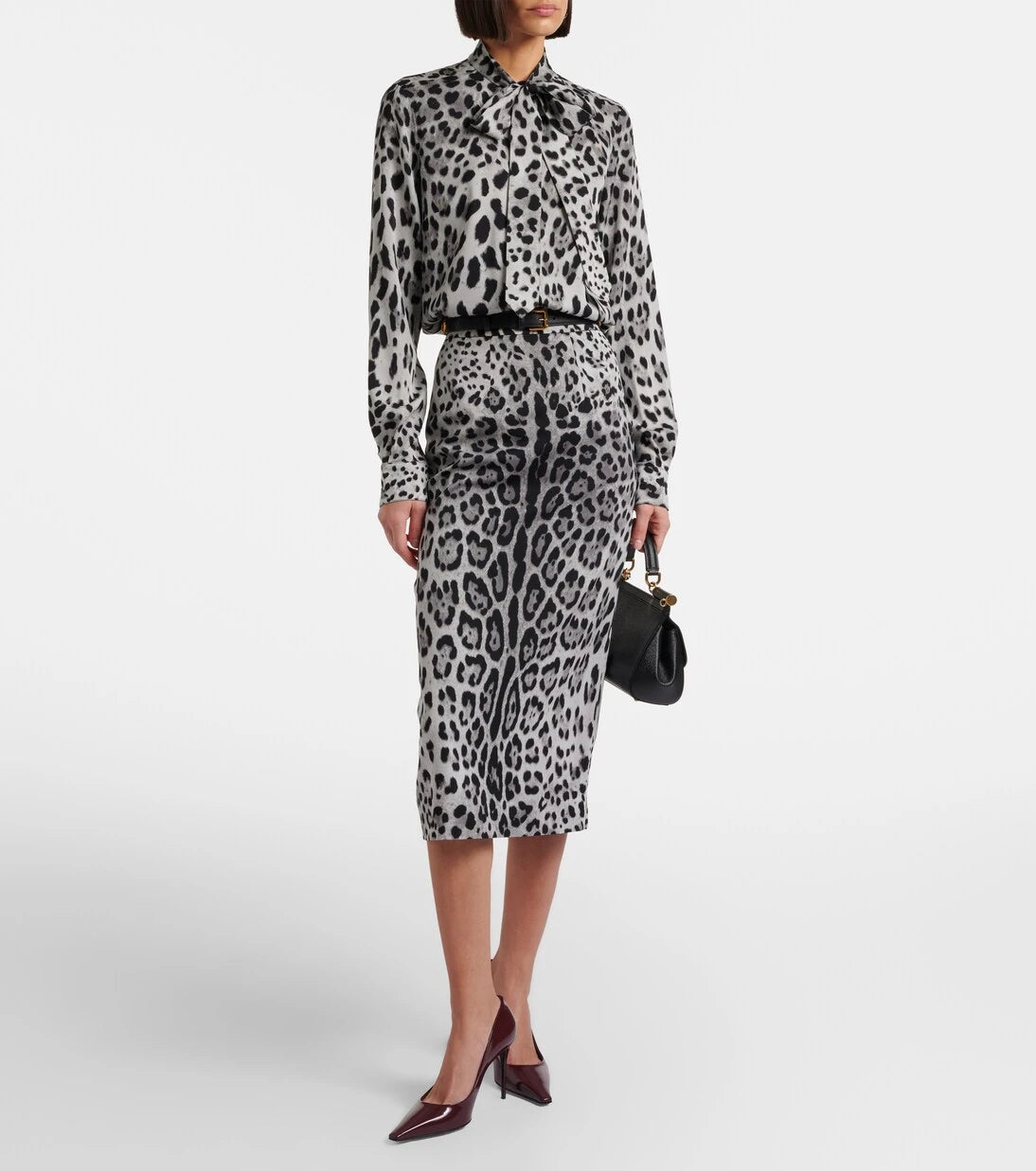 Dolce&Gabbana - Leopard-print silk-blend shirt
