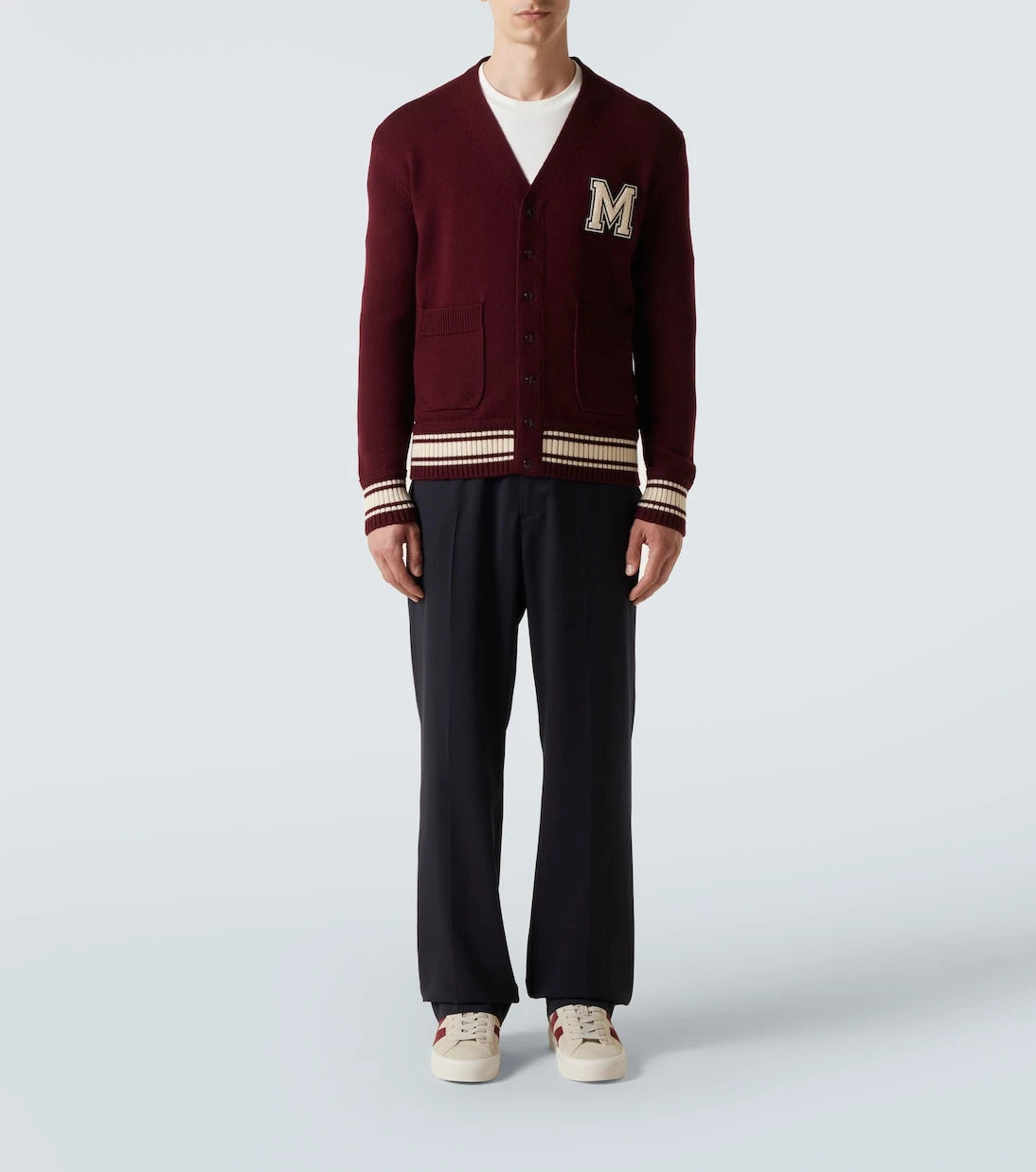 Moncler - Patch-appliqué wool cardigan