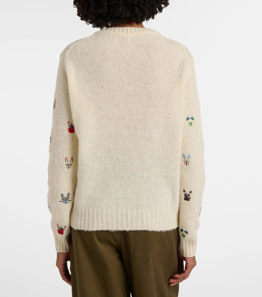 Loewe - x Louis Wain embroidered wool sweater