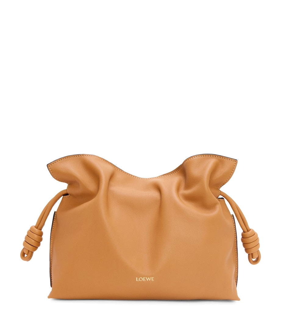 LOEWE Beige Leather Flamenco Purse