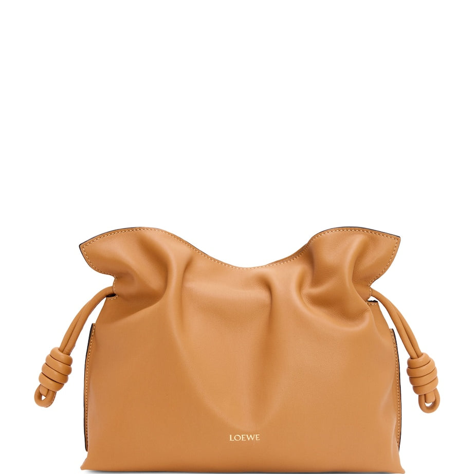 LOEWE Beige Leather Flamenco Purse