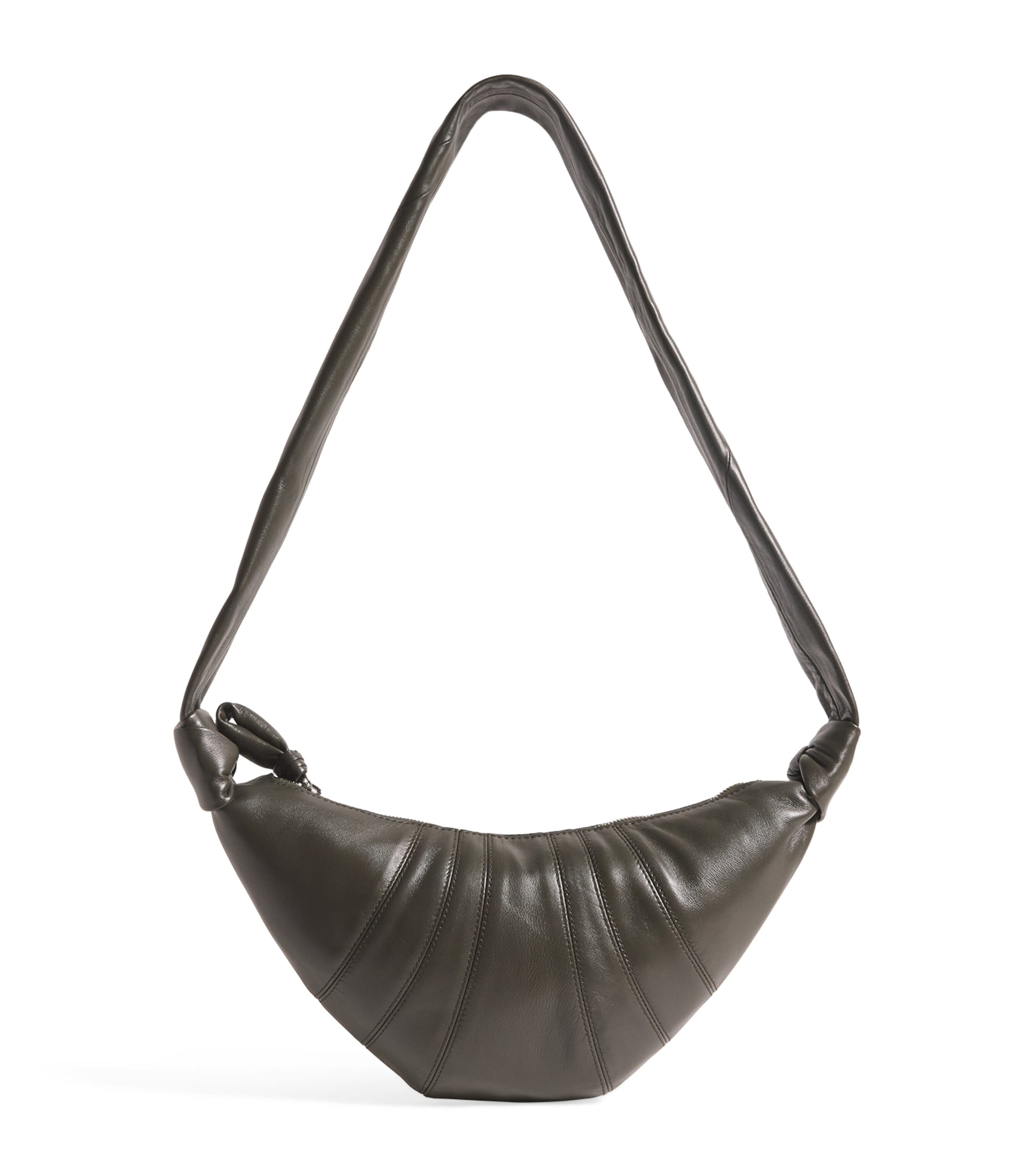 Small Nappa Leather Croissant Bag