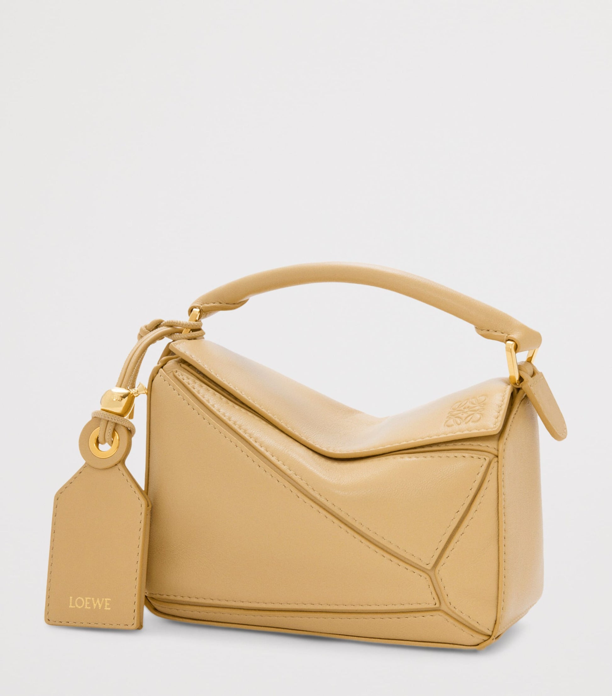 Mini Leather Featherlight Puzzle Top-Handle Bag