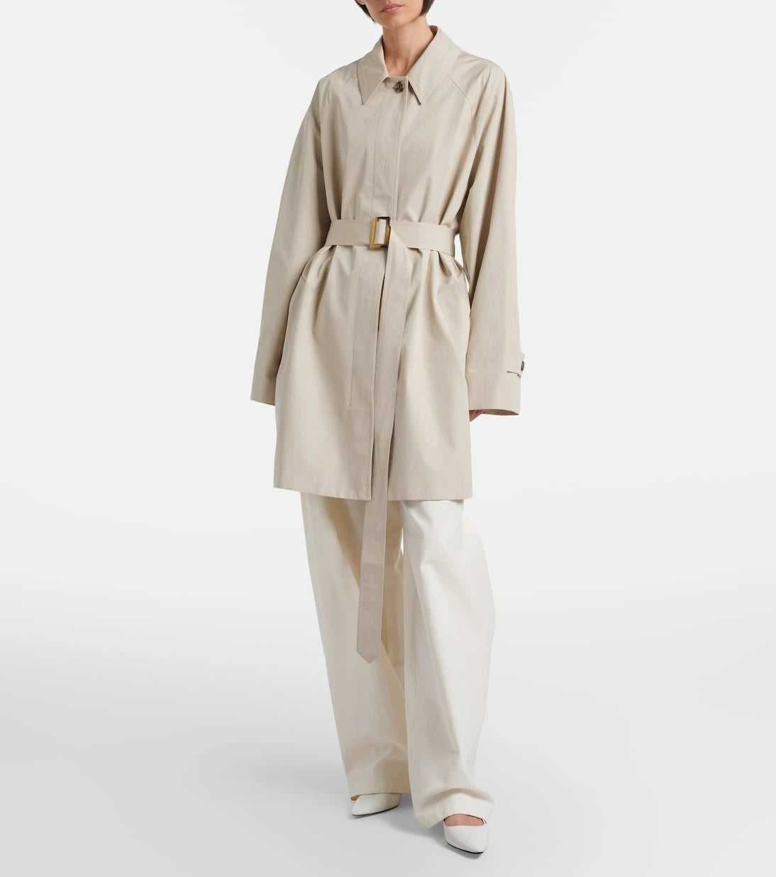 The Row - Amaya belted cotton car coat