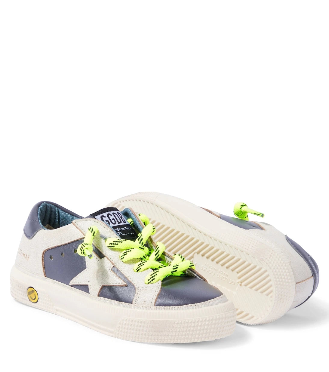 Golden Goose Kids - حذاء رياضي May جلد