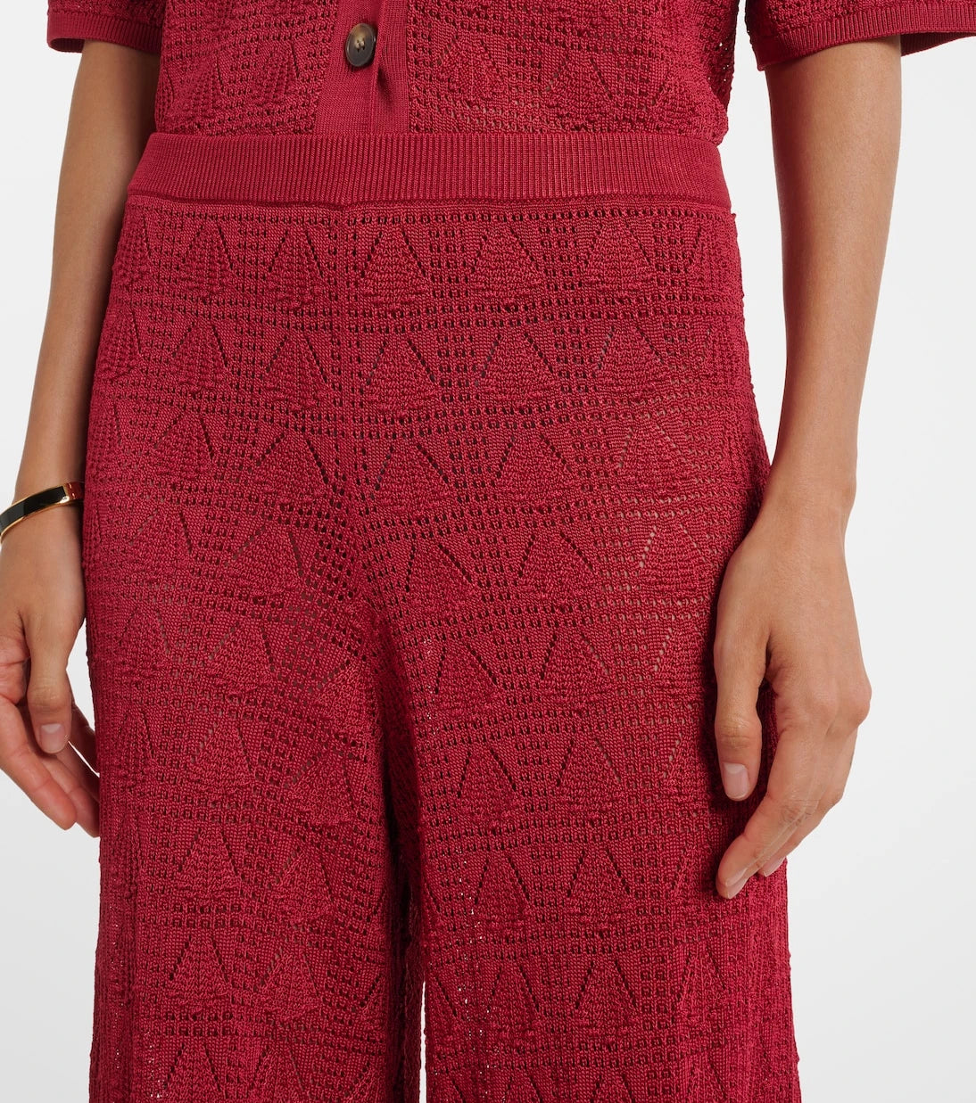Loulou de Saison - Egeo knitted wide-leg pants