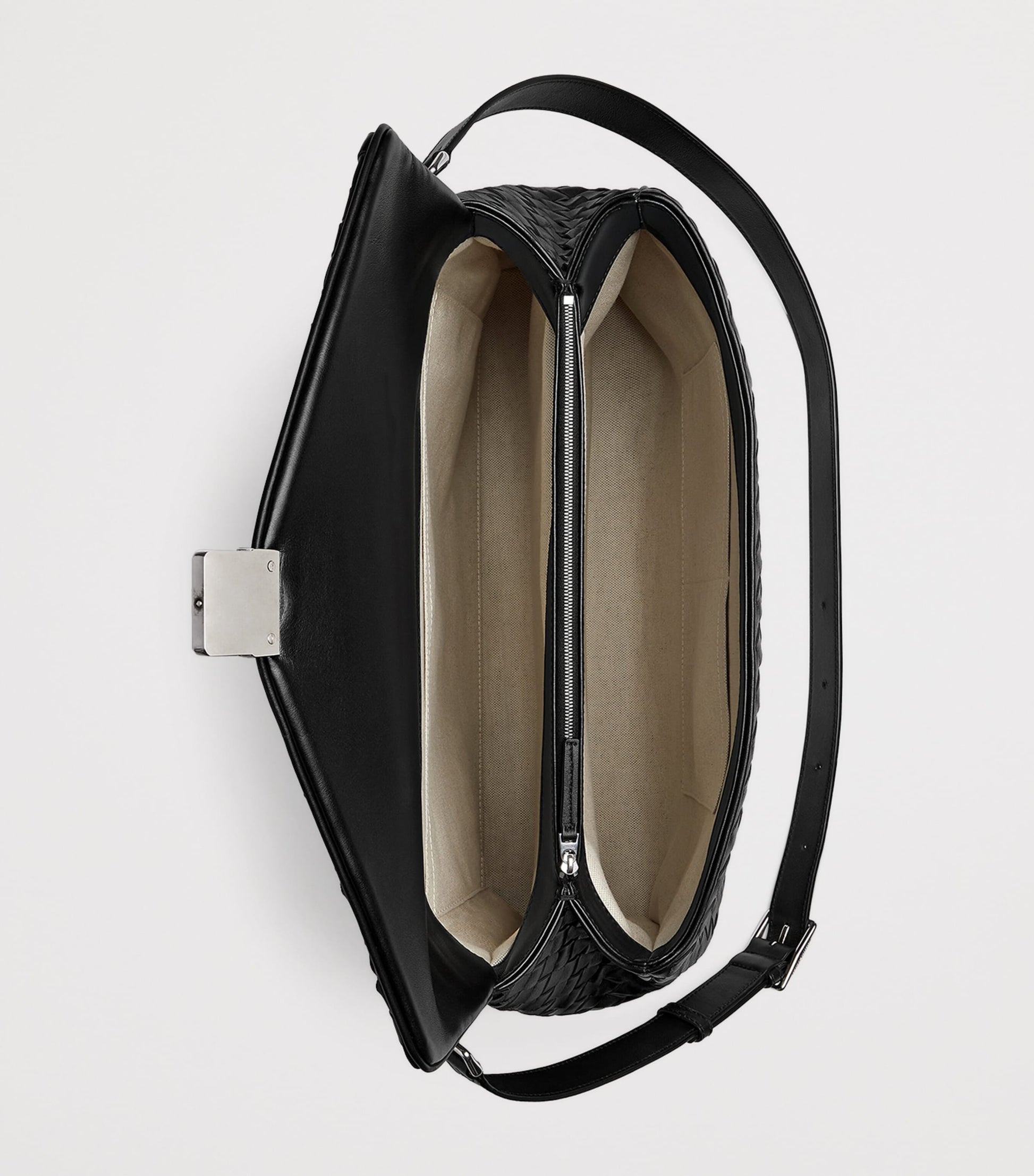 Bottega Veneta Leather Intrecciato Archivist Cross-Body Bag