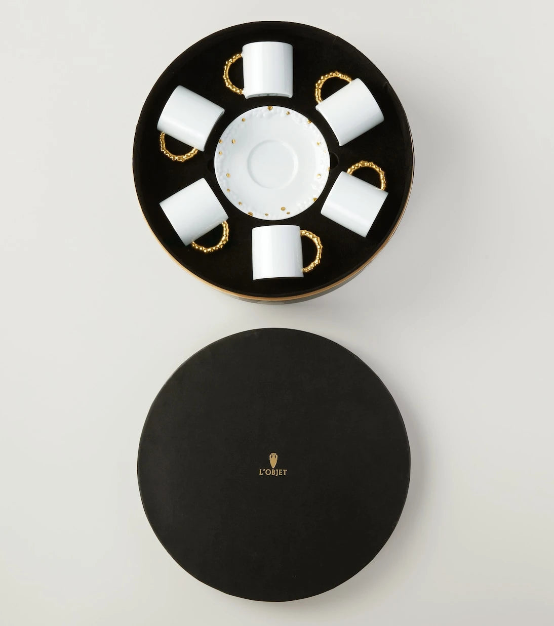 L'Objet - Haas Mojave set of 6 espresso cups and saucers