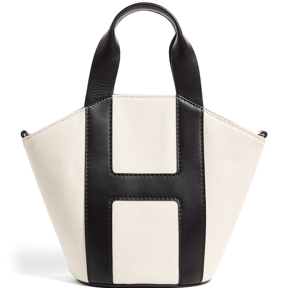 Harrods Grab Canvas Tote Bag BLACK