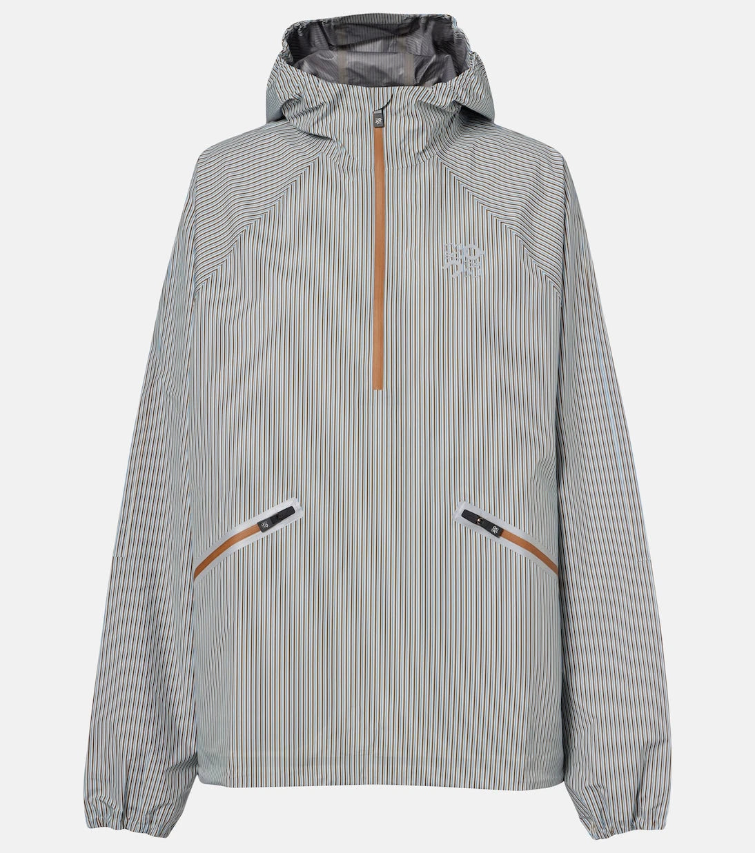 Loewe - x On Storm striped half-zip jacket