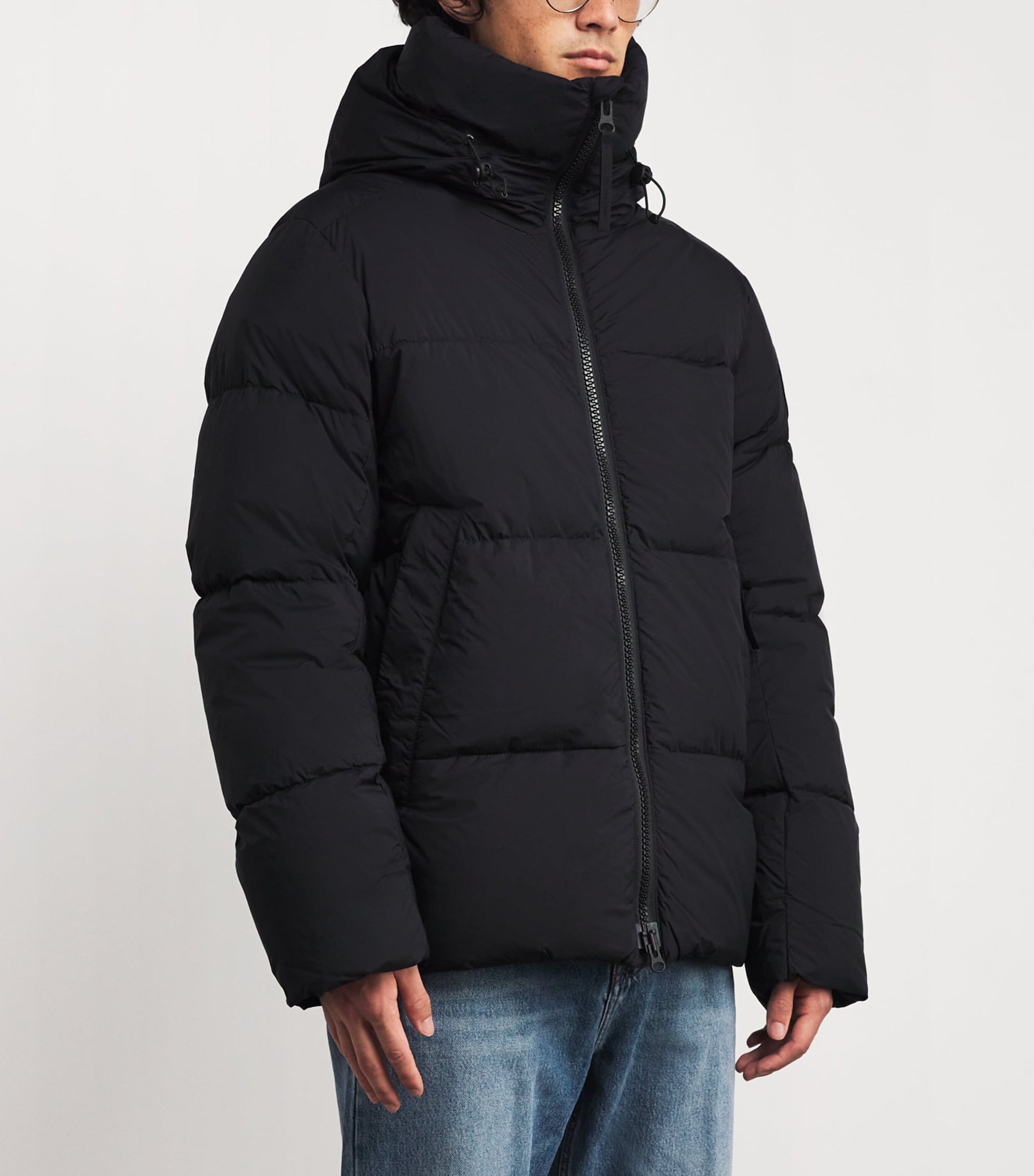 Canada Goose Black Down Packable EnduraLuxe Crofton Puffer Jacket