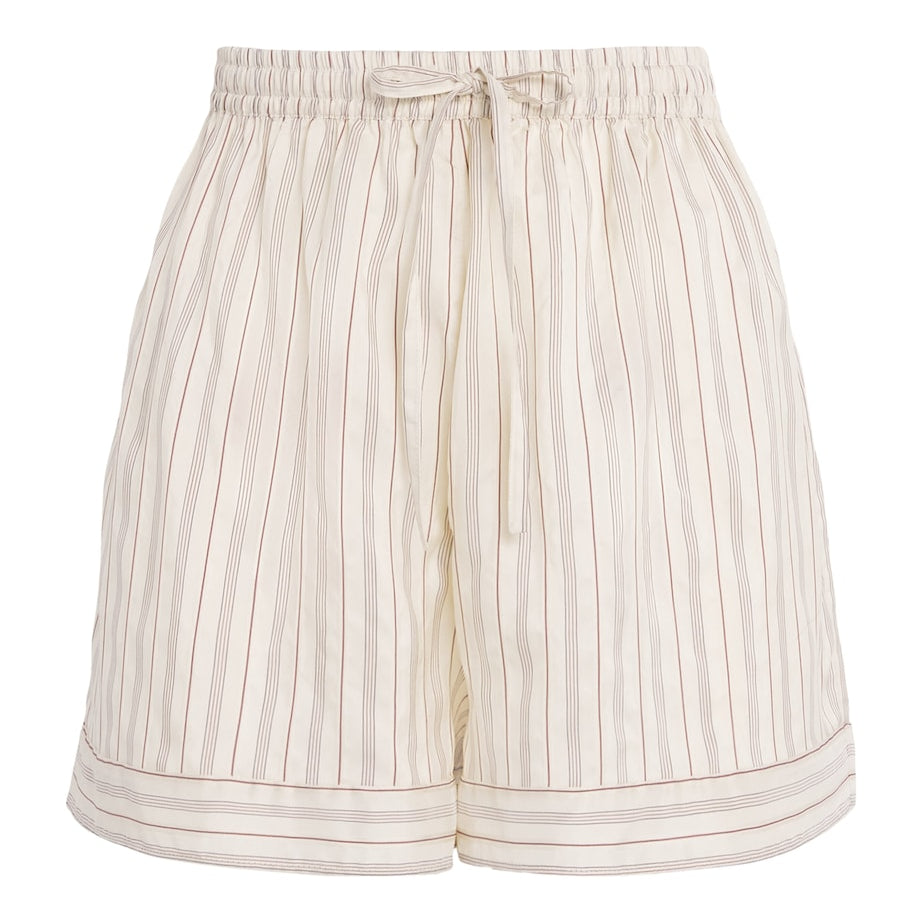 Le Kasha Multi Silk Stripe Wensu Shorts