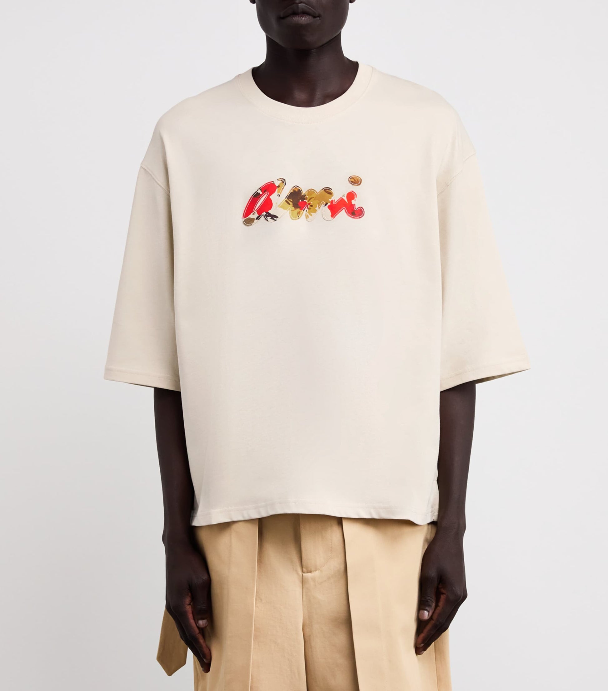 Cotton Floral Logo T-Shirt